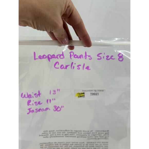 Carlisle leopard women’s 8 pleated tapered slacks - Picture 11 of 11